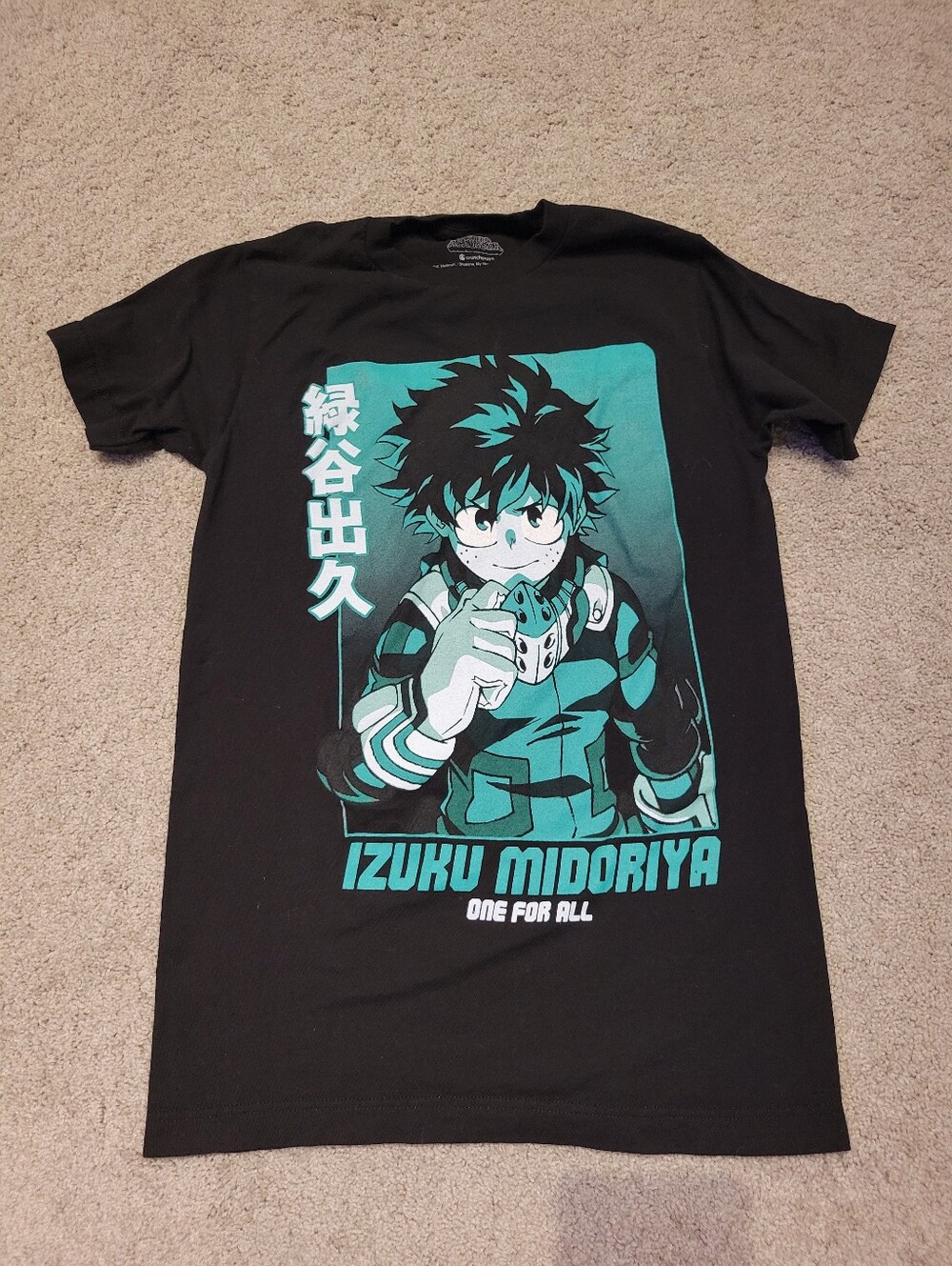 My Hero Academia Crunchroll Izuku Midoriya Graphic Tee Small